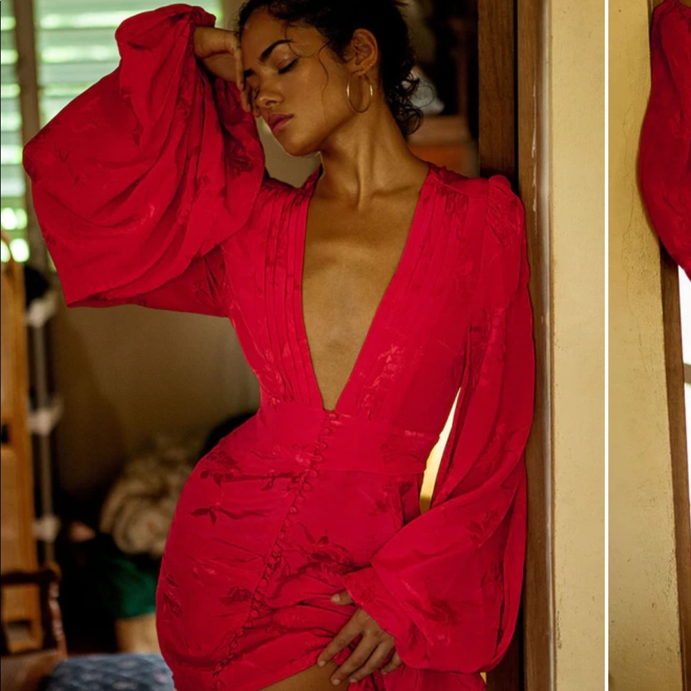 Rat & Boa Isabella Dress in Red